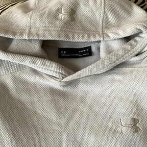 Coldgear Hoodie Under Armour M EUC gray sweatshirt fleece lined pocket warm